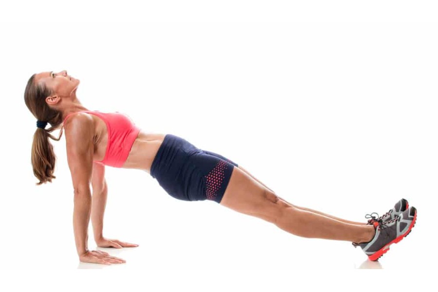 Reverse Plank Hip Lift giúp tạo dáng cho vùng eo và mông